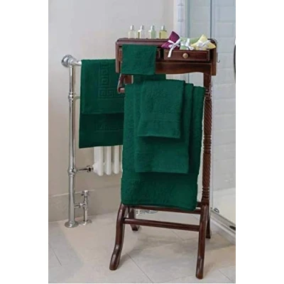 Image of Soft 500GSM 100% Cotton Bathroom Towels Face I Hand Bath Sheet Mat Dark Green (Face Cloth (30 x 30cm))