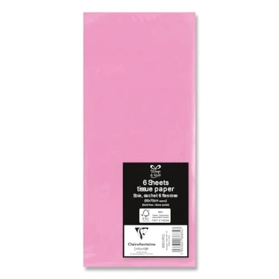 Image of Eurowrap Pink Tissue Paper 6 Sheets