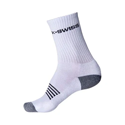 Image of K Swiss Crew Men Socks 3 Pack (Multiple 4 Units), White, 12