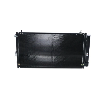 Image of 8705053020, 8846053010 Condenser NRF Easy Fit 350435 with dryer, seal ring 15,5mm 10,1mm Aluminium 615mm LEXUS: IS I Saloon