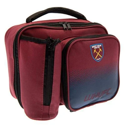 Image of West Ham United FC Fade Lunch Bag (One Size) (Burgundy)