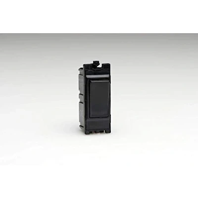 Image of Varilight Power Grid Black Module 20 Amp 2 Way Single Pole Rocker Switch