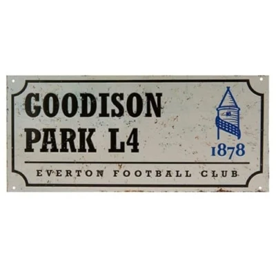 Image of Everton FC Street Sign Retro Official Merchandise