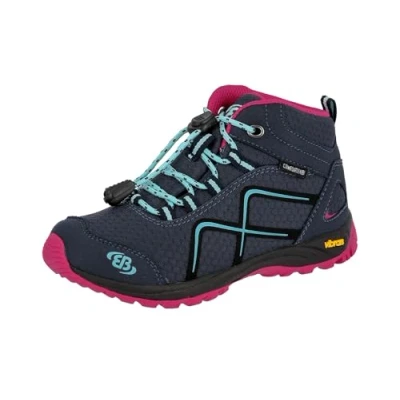 Image of Brütting Guide High Rise Hiking Boots, Blue Marine Pink Türkis Türkis, 1.5 UK Child