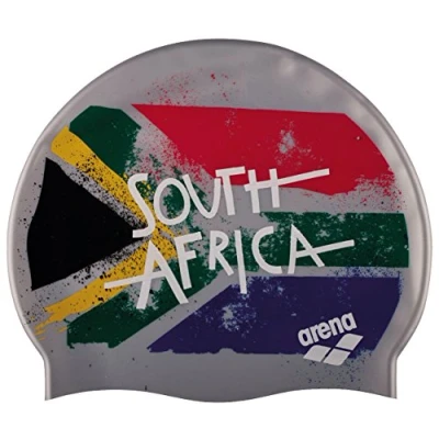 Image of Arena 1e368 Children&#039;s Swimming Cap, Children&#039;s, 1E368, Flag Southafrica, One Size