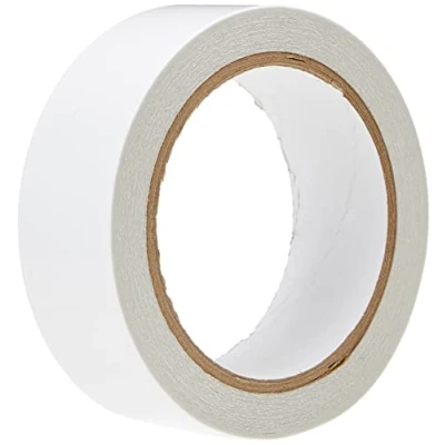 Image of JEJE Double Sided Clear Adhesive Tape, Synthetic Material, Transparent, 35 mm x 15 m
