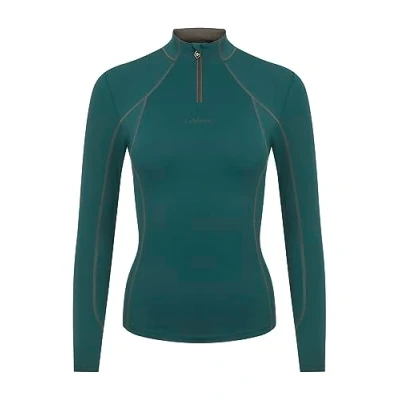 Image of LeMieux Women’s Base Layer Top Long Sleeve Athletic Thermal Shirts Equestrian Apparel &amp; Gear for Horseback Riding (Spruce/UK 12)