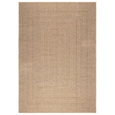 Image of vidaXL Jute Look Area Rug Indoor and Outdoor Compatible, Easy to Clean, UV Resistant Polypropylene Material, Large 160x230cm