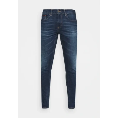 Image of Tommy Jeans Austin Slim fit jeans, Men&#039;s, Size: 38x32, Aspen dark blue stretch