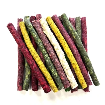 Image of 100 Assorted Munchy Rolls 5 inch x 9/10mm High Protein Dog Chews Treats