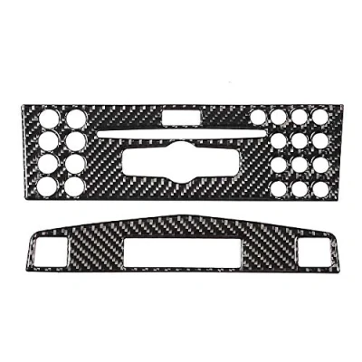 Image of KIMISS Car Carbon Fiber Styling Accessories Center Console Navigation Panel Trim Fit for C Class W204 2005 2012