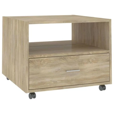 Image of Coffee Table Sonoma Oak 55x55x40 cm Engineered Wood Vidaxl
