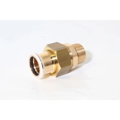 Image of Geberit Mapress Copper Press Fit Adaptor Union with Male Thread (Water) 22mmx3/4&quot; 65543