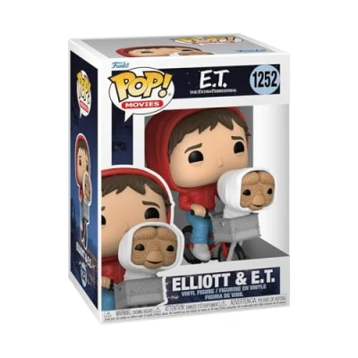 Image of Funko POP! Movies: ET Elliott Elliot With In Bike Basket E.T. the Extra Terrestrial Collectable Vinyl Figure Gift Idea Official Merchandise Toys for Kids &amp; Adults Movies Fans