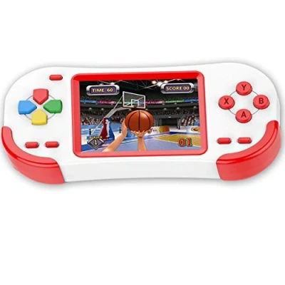 Image of Bornkid 16 Bit Handheld Games Consoles for Kids and Adults with Built in 220 HD Classic Retro Video 3.0&#039;&#039; Large Screen Senior Electronic Game Player Children Birthday Gift (Red)