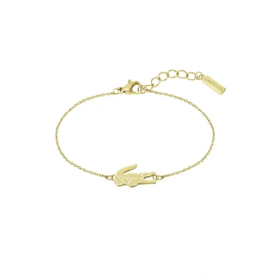 Image of Lacoste Crocodile Bracelet goldcoloured, Women&#039;s, Size: One Size, Gold/coloured