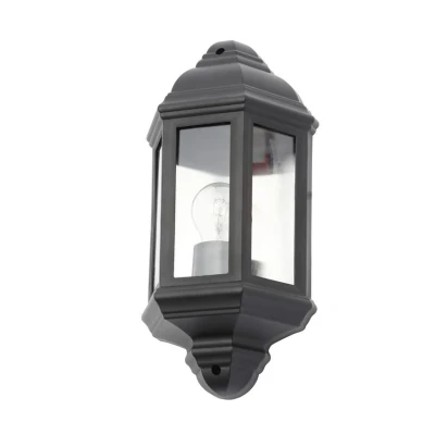 Image of Coast Athena Half Wall Lantern Black