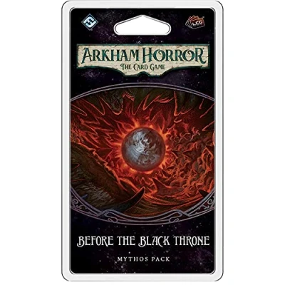 Image of Fantasy Flight Games Arkham Horror the Card Game: Mythos Pack 4.6. Before Black Throne Game Ages 14+ 1 to 4 Players 60 120 Minutes Playing Time
