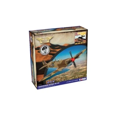 Image of Corgi AA29102 Supermarine Spitfire MkIXc, GC Colin Gray, Operation Husky July 1943 Model Airplane Diecast Planes &amp; Aircraft Models for Ages 5+, Die Cast Plane, Toy Airplanes