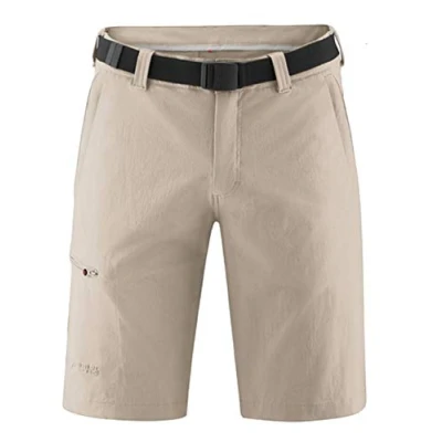Image of maier sports men&#039;s Huang hiking trousers, outdoor shorts with integrated belt, trekking pants