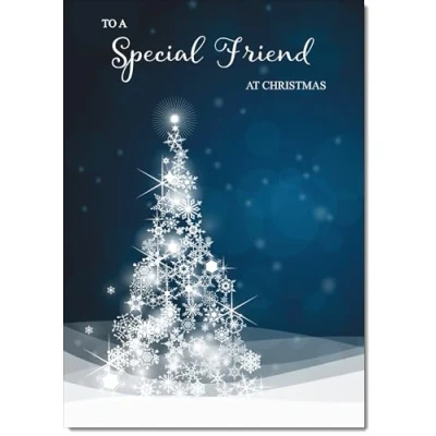 Image of doodlecards Special Friend Christmas Card Medium Size with Plain Envelope