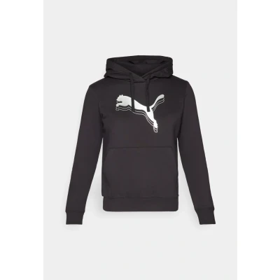 Image of Puma Hoodie Hoodie, Women&#039;s, Size: XS, Black/metallic silver
