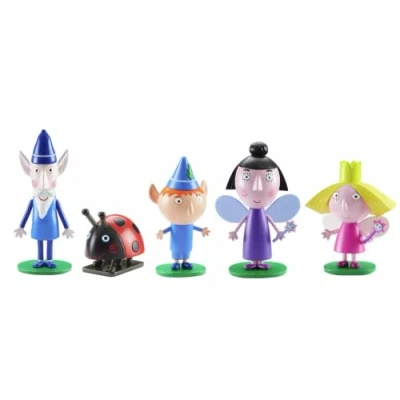 Image of Ben &amp; Holly Collectable 5 Figure Pack, and Holly&#039;s little kingdom, wise old elf, nanny plum, imaginative play