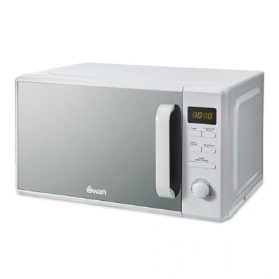 Image of Swan SM4421WHT Digital Microwave with 95 Minute Timer, 5 Power Levels, 20L, 800W, White