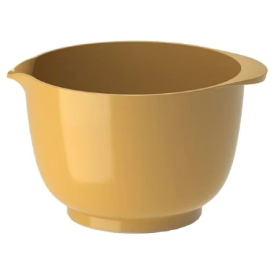 Image of Rosti Margrethe Mixing Bowl, 2 Litres, Shatterproof Baking Yeast Dough Bowl with Good Handle, Made of Recyclable Plastic, Curry
