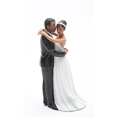 Image of Cosmos Gifts Ethnic Wedding Couple Figurine, Multicolored