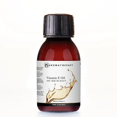Image of n2 Aromatherapy Liquid Tocopherol Vitamin E Oil 100ml Natural Skin Care for Skin, Face, Hair, Scars, Nails, Body, DIY Beauty and