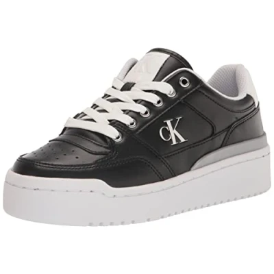 Image of Calvin Klein Women&#039;s Alondra Sneaker, Black 001, 5 UK