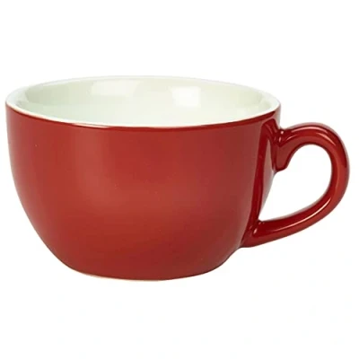 Image of Genware Royal Bowl Shaped Cup Red 6oz / 170ml