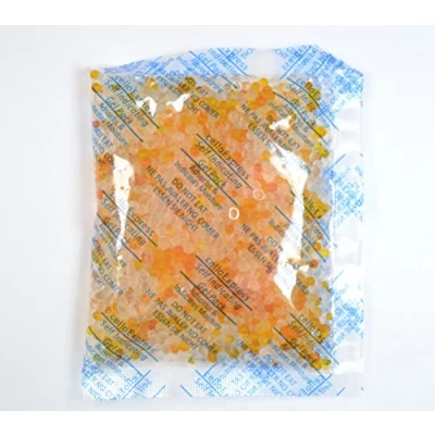 Image of celloexpress SELF INDICATING 50g Pack of 5 Total Gel Weight 250g YELLOW Silica Pouches Sachets (SI 50g, 5)