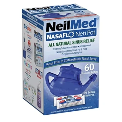 Image of NeilMed NasaFlo Daily Nasal Hygiene 60 Premixed Packets