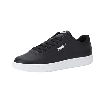 Image of Puma Unisex Adult Court Pure Sneaker, Black White, 4 UK