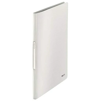 Image of Leitz A4 Display Book, 40 Pockets, 80 Sheet Capacity, Transparent Arctic White, Style Range, 39590004