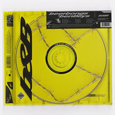 Image of Post Malone Beerbongs &amp; Bentleys Clear vinyl EX 2018 UK 2 LP set 00602567647577
