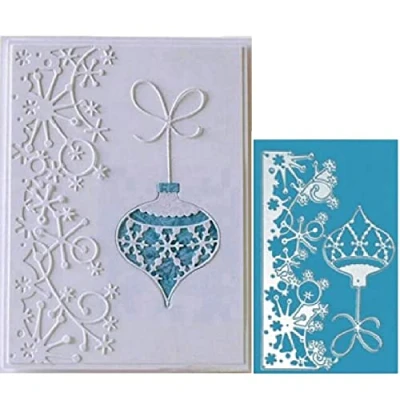 Image of Snowflake Flower Cutting Dies, U horizon Merry Christmas DIY Scrapbooking Metal Embossing Stencil Template Mold for Album Paper Card Art Craft