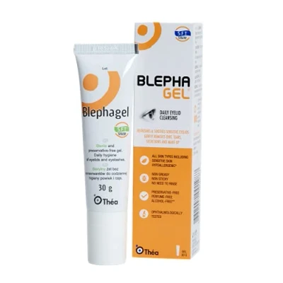 Image of Blephagel Eyelid Cleansing Gel, Hydrating, Softening, Sterile Gel for Daily Hygiene of Eyelids and Eyelashes Pack 1