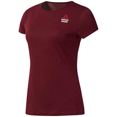 Image of Reebok Rc Ac + Cotton Tee Games Women&#039;s T Shirt, Womens, EC1392, Merlot/Merlot, XS