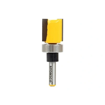 Image of Yonico 14131q Flush Trim Template Router Bit, Diameter: 3/4&quot;, Cutting Height: 3/4&quot; 1/4&quot; Shank