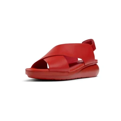 Image of Camper Sandals, Women&#039;s, Size: 6, Bright red Leather