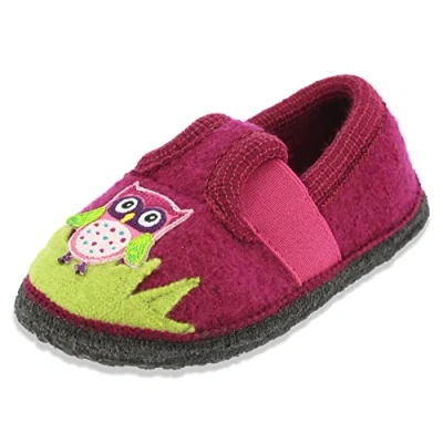 Image of Beck owl Slipper, Bordeaux, 12 UK Child