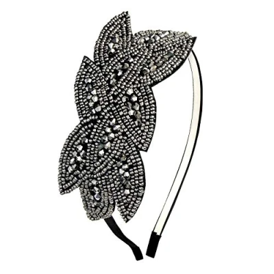 Image of BABEYOND 1920s Headpiece Vintage Headband Crystal Flapper with Great Gatsby Costume Accessories Roaring 20&#039;s