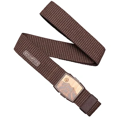 Image of Arcade Woody Capture Slim Stretch Belt Heather Walnut, One Size