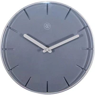 Image of nXt Wall Clock Ø 29.5 cm Plastic Grey &#039;Sweet&#039;, Metal,
