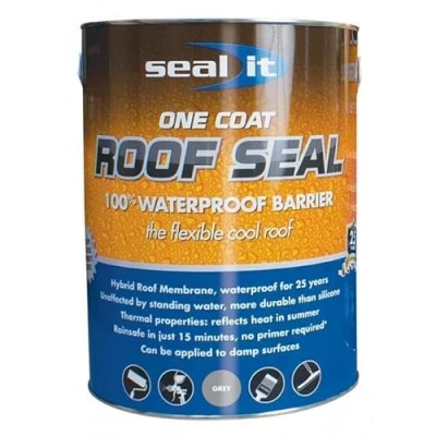 Image of Bond It 2.5L Seal Liquid Membrane Coat Roofing Waterproof Hybrid Roof Barrier (Grey)