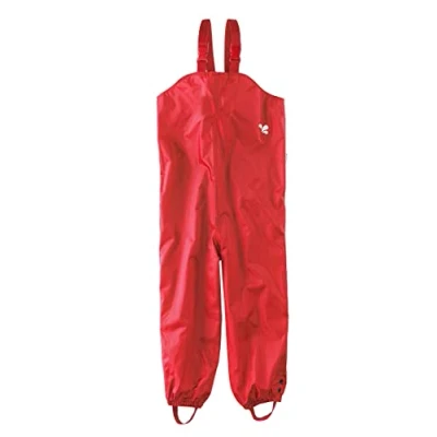 Image of Muddy Puddles Unisex Kid&#039;s Children&#039;s Recycled Originals Waterproof Dungarees, Red, 4 5 Years