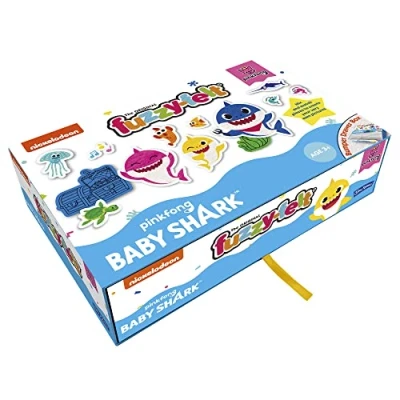 Image of John Adams Fuzzy felt Baby Shark Drawer Set : Mix and match pieces to create your very own pictures! Preschool toy Ages 3+